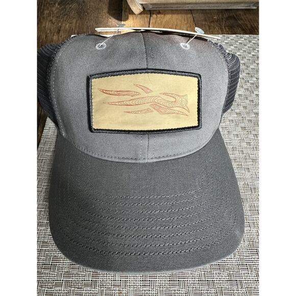 NEW Sitka Gray Meshback Snapback Topo Logo Patch Trucker Hat Shadow - Picture 1 of 4